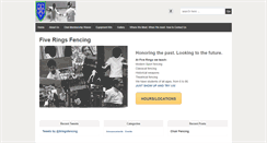 Desktop Screenshot of blog.fiveringsfencing.org